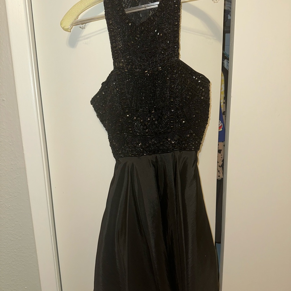 Sherri Hill Black Mini Dress